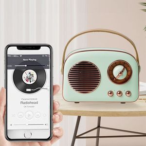 Altavoz inalámbrico Retro, regalos de decoración Vintage para mujeres, hombres, adolescentes, niñas, altavoz Retro inalámbrico portátil, lindo estilo estético para el hogar - Product Image 3