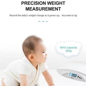 เครื่องชั่งเด็ก Medco 20 กก. เครื่องชั่งน้ำหนักดิจิตอลรูปทรงวงรี สีขาว กันลื่น ใช้พลังงานจากแบตเตอรี่ - Product Image 4