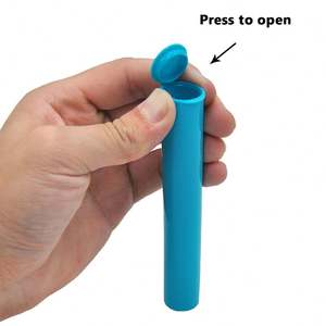 Özel koniler ambalaj Pop Top tüp konteyner çocuk dayanıklı 116mm 120mm şeffaf plastik tüpler Pop Top tüp ile paket fabrika - Product Image 4