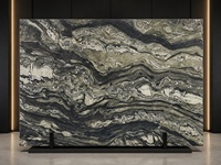 Dalle de marbre Twilight Dedalus pour murs décoratifs de luxe, comptoirs et projets d'aménagement intérieur d'hôtels, découpe sur mesure