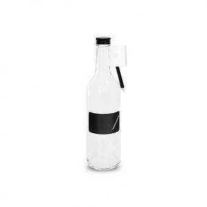 Botella de cuello recto, paquete de 12 recipientes de almacenamiento, frasco de vidrio con tapa para uso en la cocina - Product Image 2