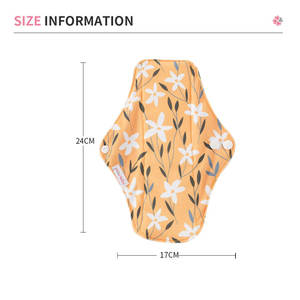 Happy Flute Serviettes hygiéniques réutilisables en fibre de bambou pour femmes serviettes hygiéniques lavables pour <span class=keywords><strong>incontinence</strong></span> menstruelle - Product Image 2