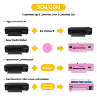 Nouvelle imprimante DTF A3 avec tête d'impression Epson, transfert thermique automatique rouleau-à-rouleau, multicolore, pour projets DIY sur vêtements, garantie 3 ans
