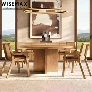 WISEMAX FURNITURE Modern Minimalist Solid Wood Leisure Chairs Beckrest Hand Woven Rattan Outdoor Cafe Chair For Restaurant