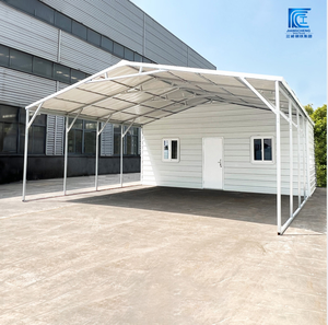 Garage en structure acier préfabriquée robuste, abri de rangement extérieur portable <span class=keywords><strong>et</strong></span> durable pour jardin <span class=keywords><strong>et</strong></span> entrepôt - Product Image 2