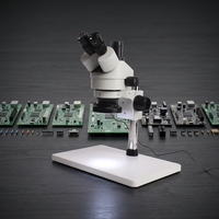 Microscope gemmologique Phenix XTL-165-L2 industriel pour la réparation de circuits imprimés, microscope stéréoscopique trinoculaire à zoom avec LED annulaire
