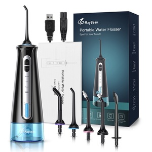 Bestope Hydropulseur dentaire noir 230 ml, 3 modes, avec 6 buses et 2 brosses à dents - Product Image 2