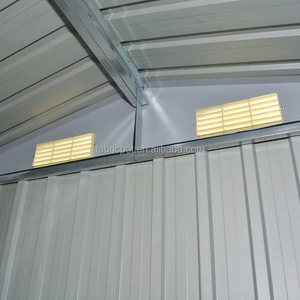 Abri de stockage <span class=keywords><strong>extérieur</strong></span> de 9x6 FT en métal galvanisé Maison de stockage d'outils de <span class=keywords><strong>jardin</strong></span> avec double toit en pente pour patio et cour arrière - Product Image 5