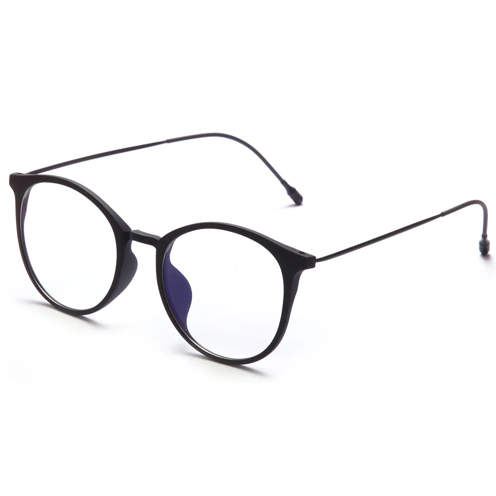 패션 라운드 프레임 TR90 소재 프레임 투명 컬러 남성 여성 블루 라이트 안티 광학 안경