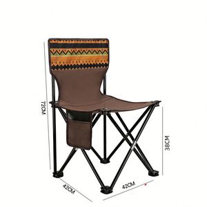 Chaise de pêche de jardin portable et légère pour l'extérieur, chaise pliante de plage - Product Image 1