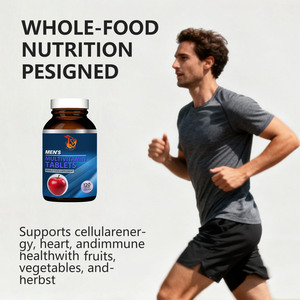 Comprimés multivitaminés avancés pour hommes avec extraits de fruits et légumes, zinc, D3, lycopène pour l'endurance, la concentration et le bien-être de la prostate - Product Image 3