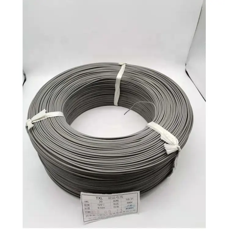 TXL Grey 20 AWG Copper Auto Wire with XLPE Insulation