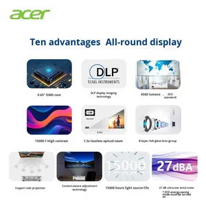 <span class=keywords><strong>Projecteur</strong></span> <span class=keywords><strong>Acer</strong></span> DH700 amélioré, 4500 lumens, 1080P, zoom large 1,3x, courte focale, DLP, haute luminosité, projection directe HD en plein jour - Product Image 4