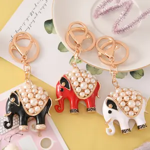 Moda Animal Elefante Llavero Aleación Personalizado Oro Llavero