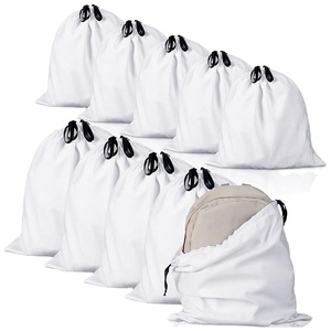 Custom Printed Logo <b>Canvas</b> Cotton Muslin Shoe <b>Bag</b> Gift String <b>Drawstring</b> <b>Bag</b> Packaging Dust <b>Bags</b> for Handbags - Product Image 1