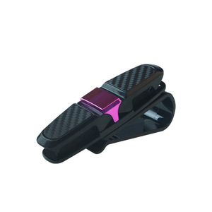 Clip para gafas de coche, soporte para tickets, organizador de almacenamiento de plástico para visera solar, para consola central, multifuncional, para gafas de sol - Product Image 3