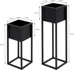 Vente chaude support de fleur en métal noir support de jardin intérieur et extérieur pour salon balcon fournitures de jardin - Product Image 1