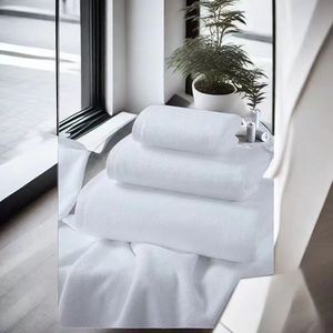 Hotel orientado a la Personalización-Toalla de mano de algodón blanco especial Toalla absorbente cuadrada para el baño del hogar Albergue Uso en el salón de belleza - Product Image 3