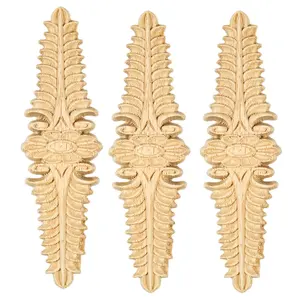 Decorative wood cabinets Applique embossed carvings onlays