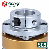 Coupleur de précision à trois corps en alliage d'aluminium, double disque SS304, fixation par collier, rigidité sans jeu, robuste pour moteur pas à pas CNC et servomoteur