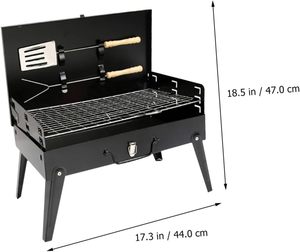Parrilla de Carbón Compacta Moderna con Encendido Automático, Plegable y Portátil para Acampar, Hogar y Puestos de Comida Callejera - Product Image 2