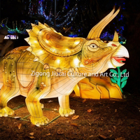 Ensemble de lanternes géantes en forme de dinosaure, lanternes chinoises LED imperméables, décoration pour Halloween, Noël, parcs d'attractions, parcs à thème, événements