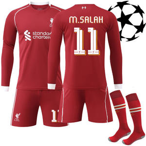 2526 利物浦长袖足球服 100% 涤纶套装 9 号艾萨克球衣索博秋冬套装 - Product Image 3