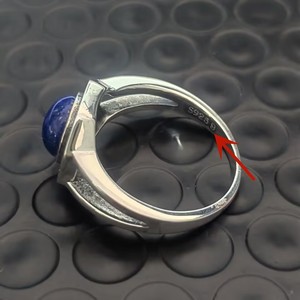 Anello <span class=keywords><strong>Originale</strong></span> Mikaelson in Argento S925, Gioiello Raffinato per Uomo e Donna, Ispirato a <span class=keywords><strong>The</strong></span> Vampire Diaries, con Lapislazzuli Naturale, Regalo alla Moda - Product Image 3