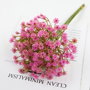 Bouquet de fleurs artificielles en soie et plastique de 32 cm pour décoration de mariage et d'intérieur - Product Image 4