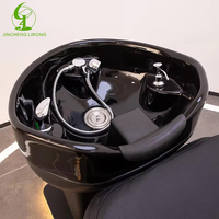 Fauteuil de lavage de cheveux Jincheng en acier inoxydable pour salon de beauté, coiffure et barbier