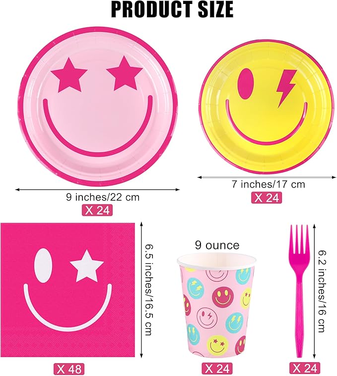 Ensembles de vaisselle Smile Party*144