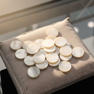 맞춤 제작 백자개 천연 나석 프리미엄 보석 공급업체 고품질 라운드 플랫백 보석 - Product Image 1