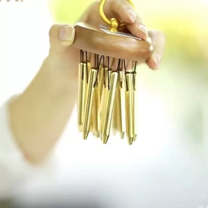 Wholesale Handheld Metal <b>Chime</b> Bar Wooden Top <b>Wind</b> <b>Chime</b> For Yoga Spa Sound Healing Meditation - Product Image 4