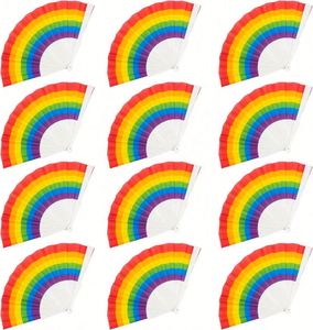 พัดมือถือแบบวินเทจ ขนาด 23 ซม. โครงพลาสติกหุ้มผ้า สำหรับงานแต่งงาน มีสินค้าในสต็อก - Product Image 1