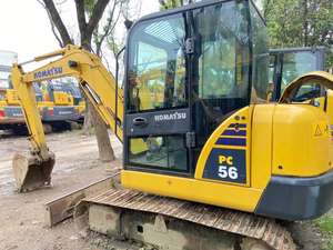 Mini-excavatrice Komatsu PC56 d'occasion de haute qualité, 5 tonnes, moteur d'origine, pompe EPA, roulement - Product Image 2