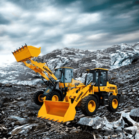 LUGONG LG938 Cheap CE mini chargeuse sur pneus 4x4 chinese Diesel drive mini front end loader small wheel loaders