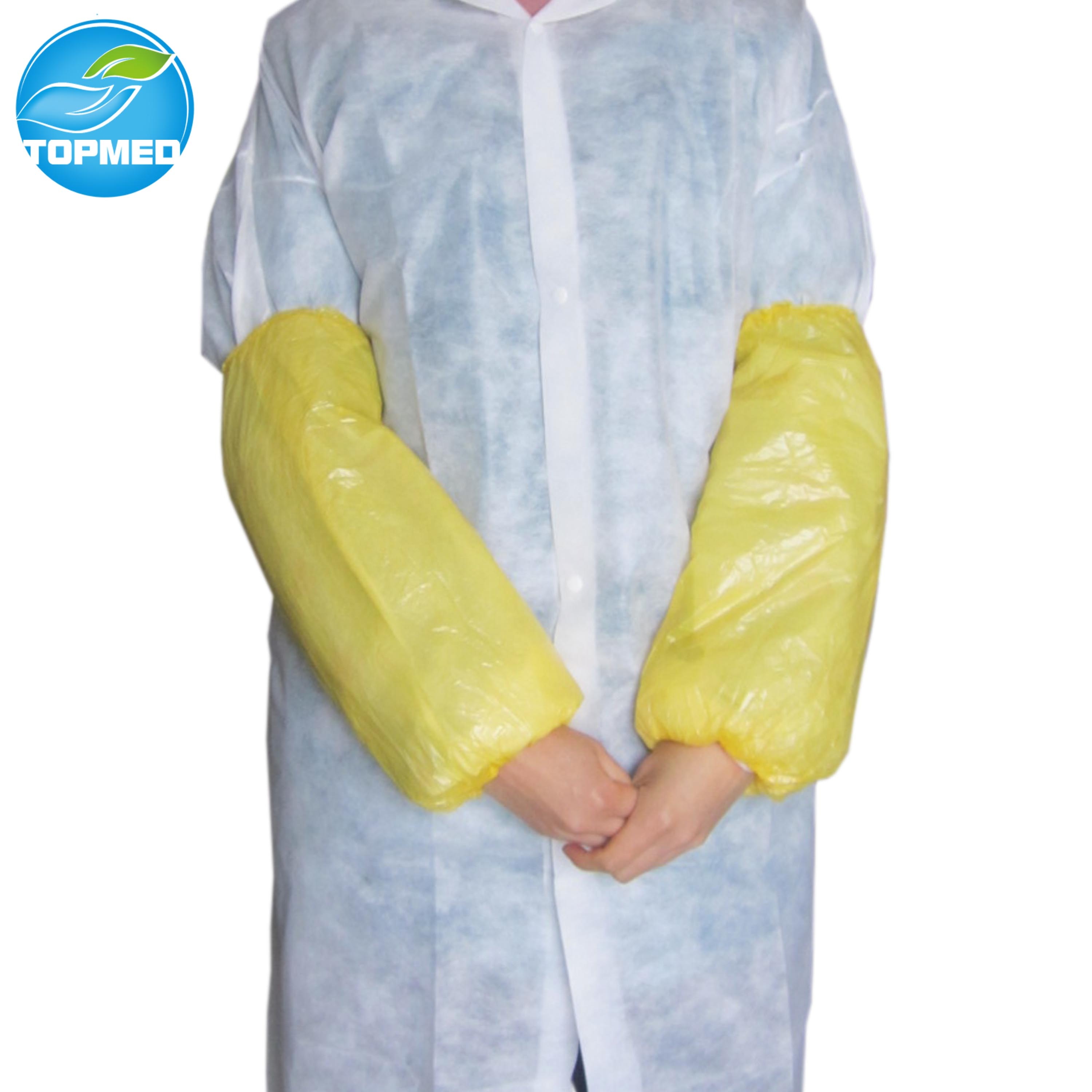 Разноцветный ПЭ пылезащитный нарукавник хирургический рукав чехол с водонепроницаемыми пластиковыми защитными рукавами чехол