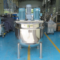 Machine à émulsionner et à racler les liquides chimiques en acier inoxydable SUS316L pour le mélange de crèmes cosmétiques et de lotions, avec agitateur à roulement, pour la vente en gros