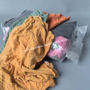 Paños de limpieza 100% reciclados de algodón recuperado, bolsa de 100 kg, paños de limpieza de vellón, paños de limpieza de sudadera - Product Image 1