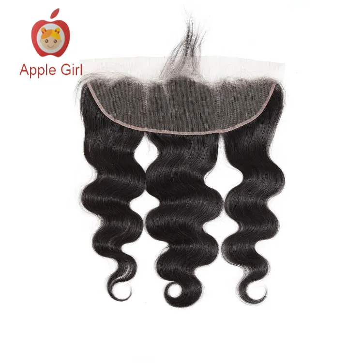 Оптовая продажа, натуральные волосы от ушей до ушей, 13x4, кружевные фронтальные индийские волнистые человеческие волосы, 13x4, волнистые волосы, волнистые кружева, Remy Apple Girl