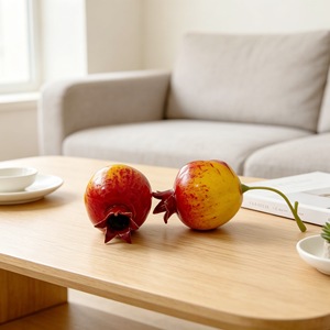Fruits artificiels en mousse pour la décoration intérieure : modèles grenade, pomme, citron, accessoires de photographie, 6 pouces, 15 grammes, sans pot - Product Image 4