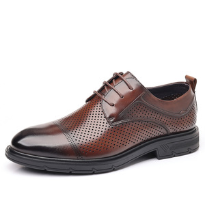Nuevos Zapatos de Hombre de Cuero Genuino para Negocios y Bodas, con Aumento de Altura, Suela Gruesa, Cierre con Cordones y Soporte de Arco - Product Image 3