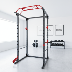 Attrezzatura per Palestra Domestica Trainer Multifunzionale Macchina Smith Fitness Power Cage Multi-Cavo Rack per Squat con Cavo Lat Pull e Crossover - Product Image 2