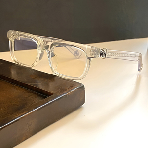 Thâm quyến thị lực thiết kế mới thương hiệu sang trọng hình chữ nhật màu đen bạc trong suốt theo toa bán buôn Kính đọc sách khung - Product Image 4