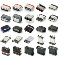 Conector USB Tipo C Micro USB 5V 3A 5P/6P/8P/14P/16P/24P Macho Hembra Enchufe Múltiples Especificaciones Disponibles