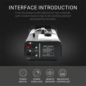 CH 1500W Light Smoke Machine Fog Machine For Wedding Party Fog Machine Stage Light For Wedding Dj Party