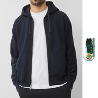 Sweat-shirt à capuche zippé pour homme, moderne, en tissu éponge, manches longues, doux, confortable, décontracté, veste de mode pour tous les jours