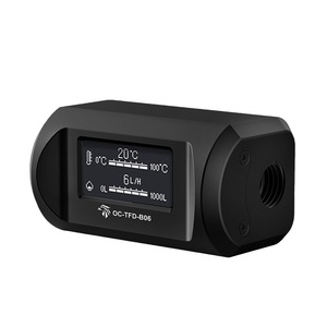OC-TFD-B06 Digital <b>Flow</b> And Temperature <b>Meter</b> 0-1000L H 0-100C <b>Water</b> Cooling System Monitoring Device - Product Image 1