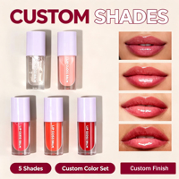 Gloss à lèvres liquide minéral végétalien hydratant et nourrissant, longue tenue, imperméable, de haute qualité, avec logo personnalisé en gros