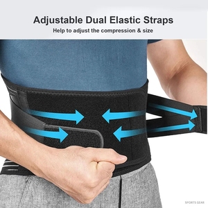 Faja Ortopédica Ajustable de Poliéster Antideslizante para Soporte Lumbar, Doble Tira Trasera, para Descompresión de Columna y Alivio del Dolor, Venta al por Mayor - Product Image 5